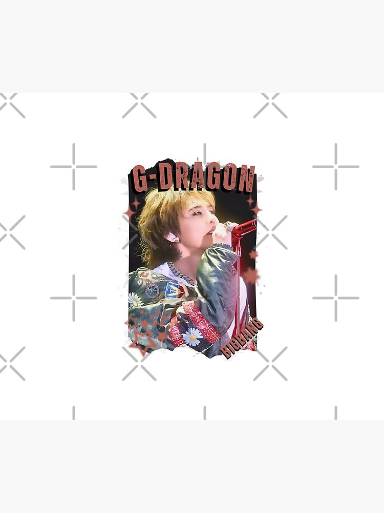 Bigbang G Dragon Retro Y2k Scrapbook Shower Curtain - Image 2