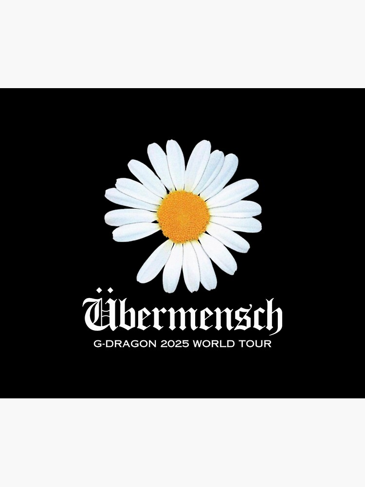 Bigbang G-dragon Daisy Flower Ubermensch Shower Curtain - Image 2