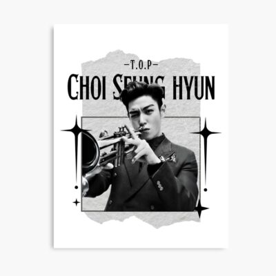 Top Choi Black And White Scrapbook Collage Design Poster