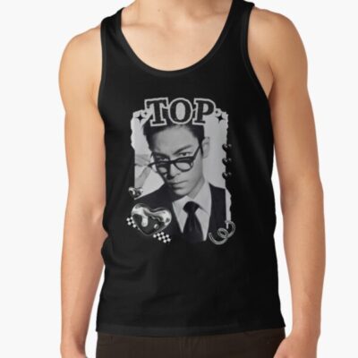Top Choi Seung Hyun Black And White Collage Design Tank Top
