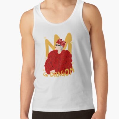 G Dragon Red Rose Crown Pop Art Tank Top