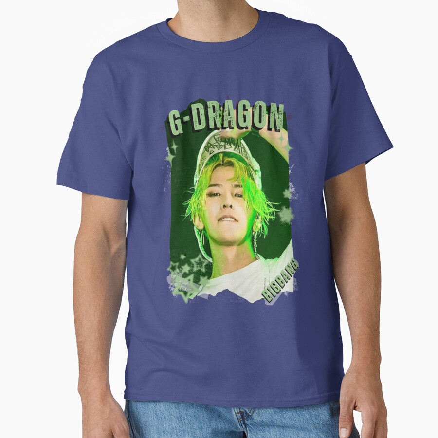 BigBangg G Dragon Retro Y2k Preppy Scrapbook Scrapbook Collage Design T-shirt - Image 4