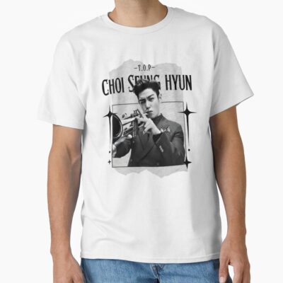 Top Choi Seung Hyun Korean Actor Retro Collage Design T-shirt