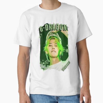 BigBangg G Dragon Retro Y2k Preppy Scrapbook Scrapbook Collage Design T-shirt