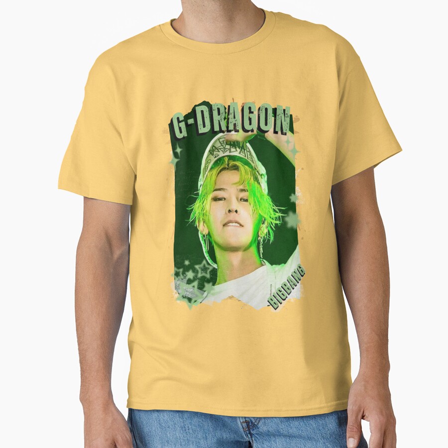 BigBangg G Dragon Retro Y2k Preppy Scrapbook Scrapbook Collage Design T-shirt - Image 6