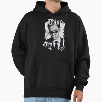 Top Choi Seung Hyun Korean Actor Black And White Collage Design Hoodie