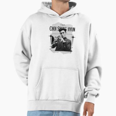 Top Choi Seung Hyun Korean Actor Retro Y2k Black And White Scrapbook Collage Design Hoodie