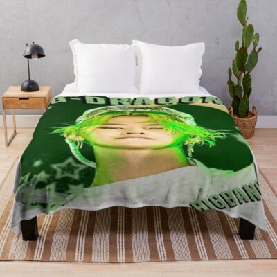 BigBangg G Dragon Retro Y2k Design Throw Blanket