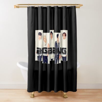 Bigbang Boys Kpop Retro Shower Curtain