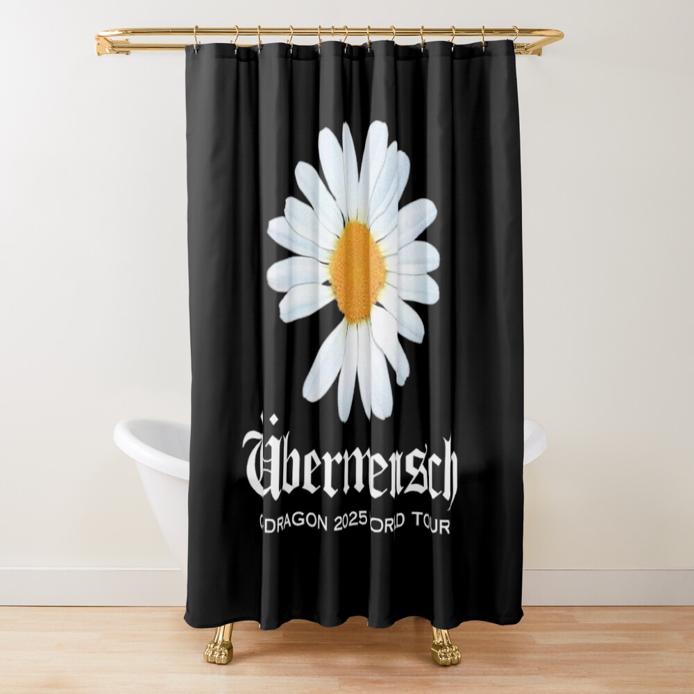 Bigbang G-dragon Daisy Flower Ubermensch Shower Curtain