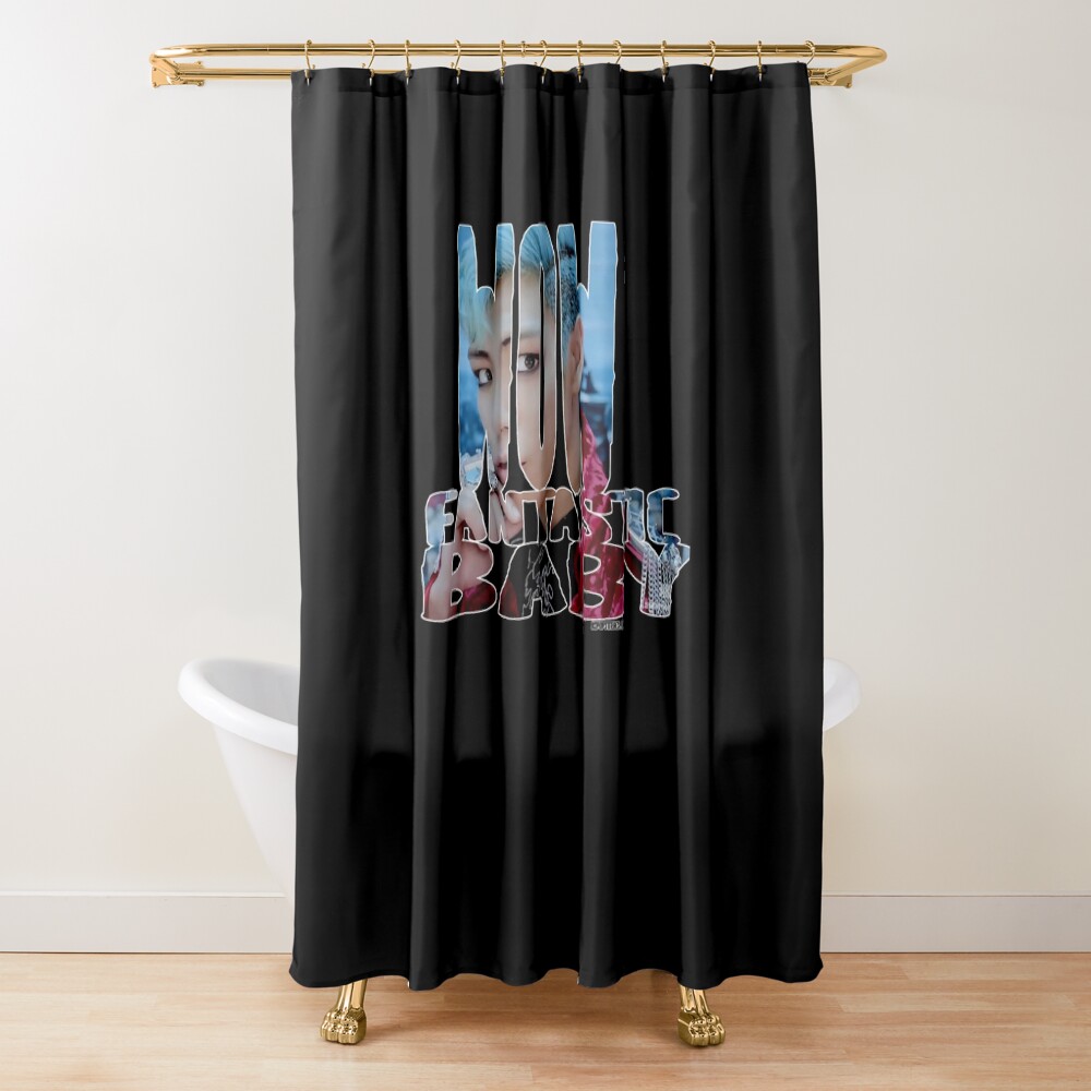 Bigbang T.o.p Kpop Retro Shower Curtain