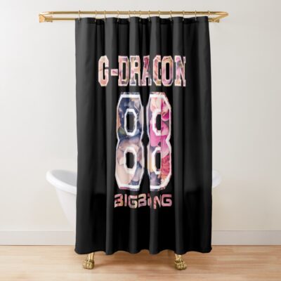 Bigbang G-dragon Kpop Floral 88 Shower Curtain
