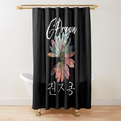 Bigbang Kpop G-dragon Handwriting Shower Curtain