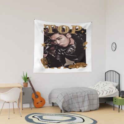 Top Choi Seung Hyun Korean Actor Scrapbook Collage Cozy Y2k Vintage Design Tapestry