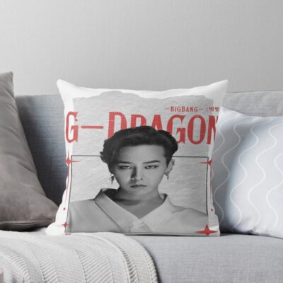 G Dragon Bigbang Kwon Ji Yong Collage Design Throw Pillow