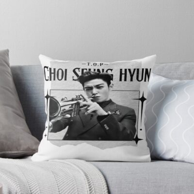 Top Choi Seung Hyun Korean Actor Retro Y2k Throw Pillow