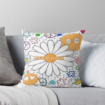 Bigbang K Pop Logo Combination Design Throw Pillow
